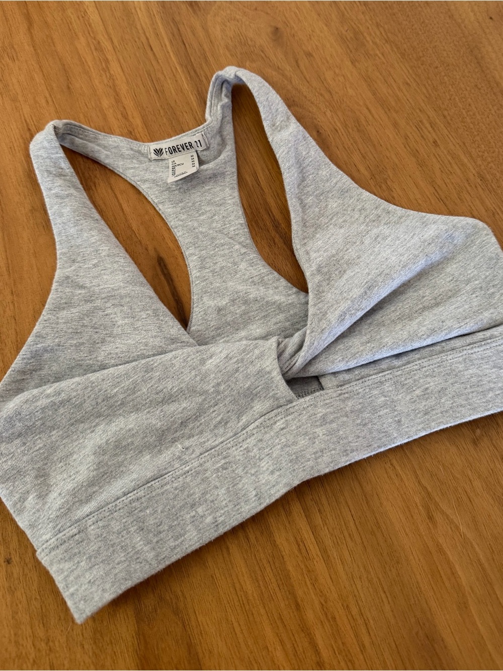 Forever 21 Light Gray Racerback Tank Top